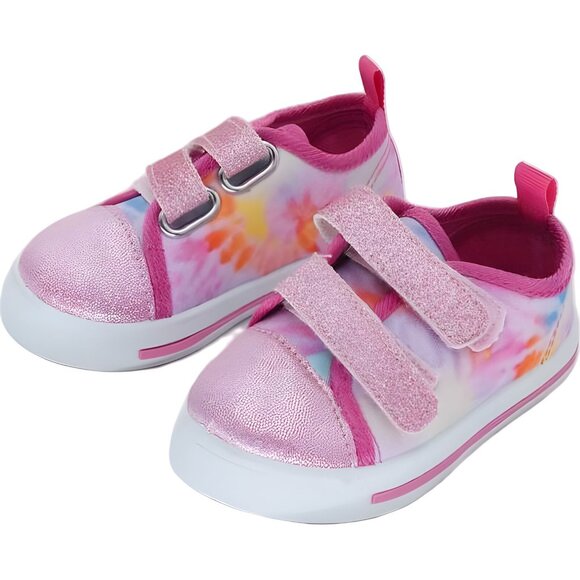 Laura Ashley Toddler Girls Pink Multi Sneaker Shoes Size 6 - Fast Shipping - Picture 2 of 6